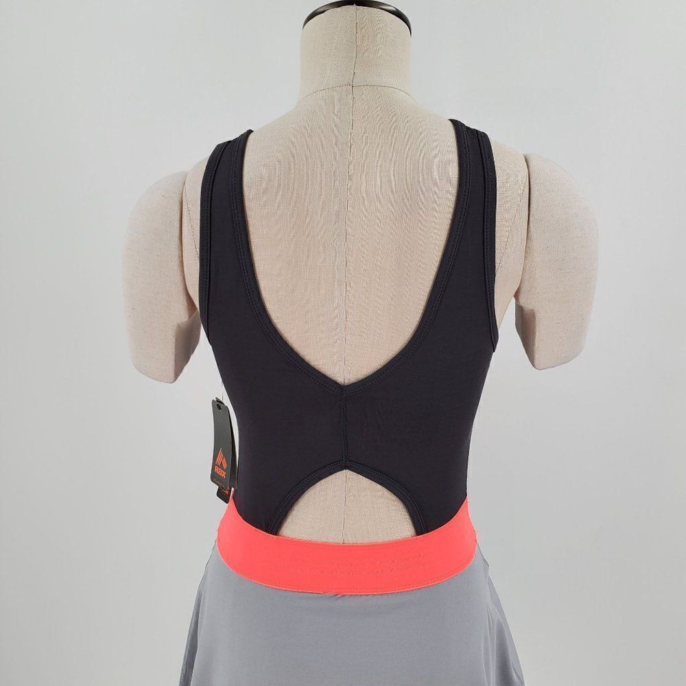 RBX Active Wear Dress Grey Pink Cutout Back Size Small Moisture Wicking - Picture 7 of 13